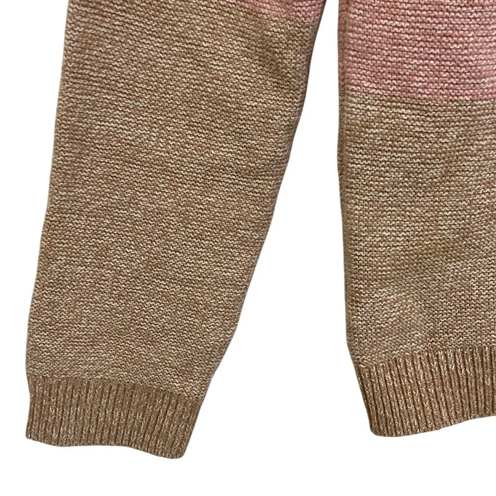 HM Kids Girls Colorblock Cotton Knit‎ Sweater Preppy Soft Girl CottageSize 8-10Y
